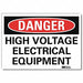 Danger Sign 7 in x 10 in Rflct Sheeting
