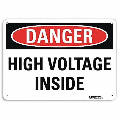 Danger Sign 10 in x 14 in Aluminum
