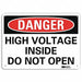 Danger Sign 10 in x 14 in Plastic