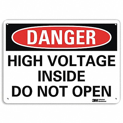 Danger Sign 10 in x 14 in Aluminum