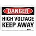 Danger Sign 10 in x 14 in Aluminum