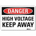 Danger Sign 5inx7in Reflective Sheeting