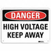 Danger Sign 10 in x 14 in Aluminum