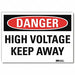 Danger Sign 10inx14in Reflctv Sheeting