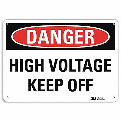 Danger Sign 10 in x 14 in Plastic