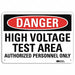 Danger Sign 10 inx14 in Aluminum