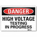 Danger Sign 7 in x 10 in Rflct Sheeting