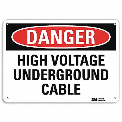Danger Sign 10 in x 14 in Plastic