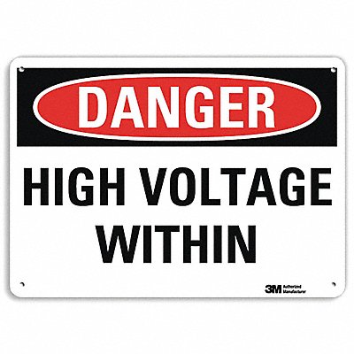 Danger Sign 10 in x 14 in Aluminum