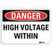 Danger Sign 10 in x 14 in Aluminum