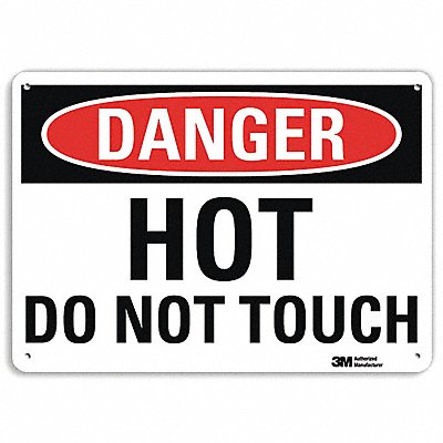 Danger Sign 10 inx14 in Aluminum