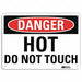 Danger Sign 10 inx14 in Aluminum