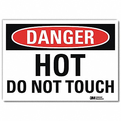 Danger Sign 7 in x 10 in Rflct Sheeting