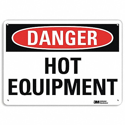 Danger Sign 10 in x 14 in Aluminum