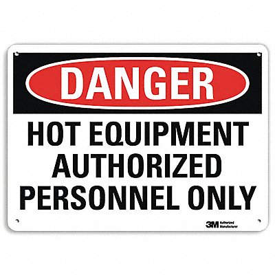 Danger Sign 10 in x 14 in Plastic