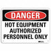 Danger Sign 10 inx14 in Aluminum
