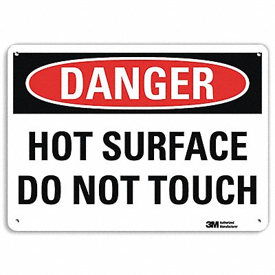 Danger Sign 7 in x 10 in Plastic
