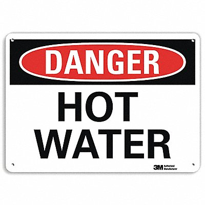Danger Sign 7 in x 14 in Aluminum