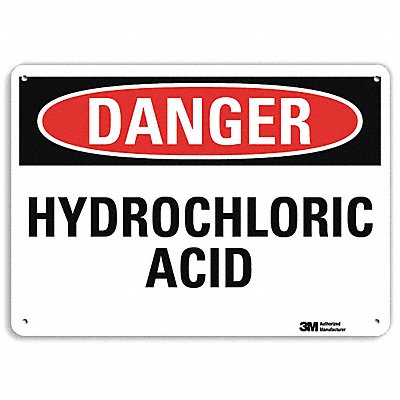 Danger Sign 7 in x 10 in Aluminum