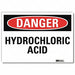 Danger Sign 7 in x 10 in Rflct Sheeting