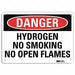 Danger Sign 7 in x 10 in Aluminum