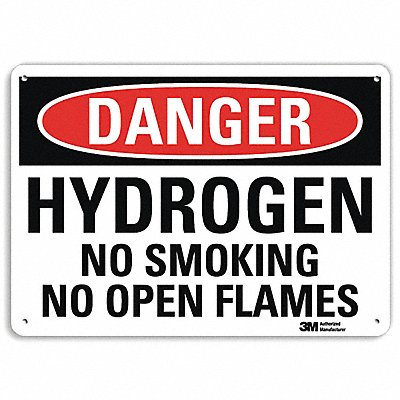 Danger No Smoking Sign 7 in x 10 in Alum