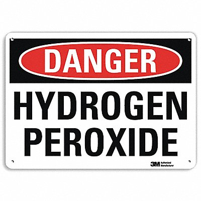 Danger Sign 7 in x 10 in Plastic