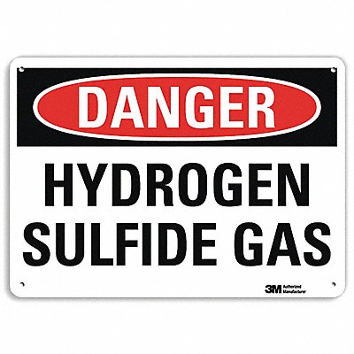 Danger Sign 10 in x 14 in Aluminum