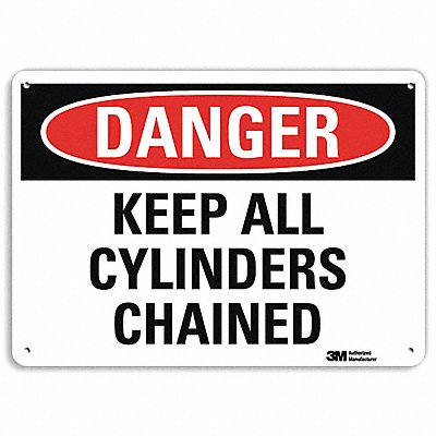 Danger Sign 7 in x 10 in Aluminum