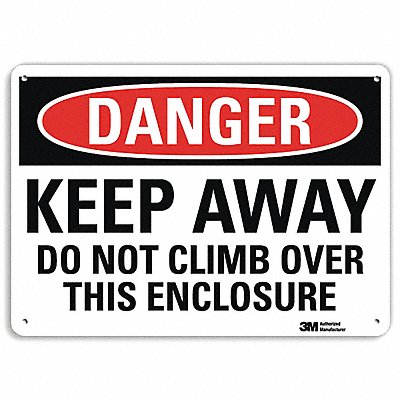 Danger Sign 10 in x 14 in Aluminum