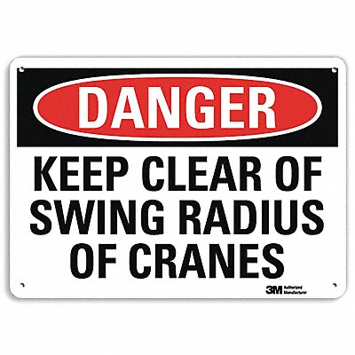 Danger Sign 10 in x 14 in Aluminum