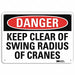 Danger Sign 10 in x 14 in Aluminum