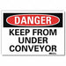 Danger Sign 7 in x 10 in Rflct Sheeting