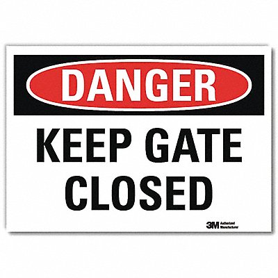 Danger Sign 10x14in Reflective Sheeting