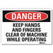 Danger Sign 7inx10in Reflective Sheeting