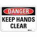 Danger Sign 7 in x 10 in Aluminum