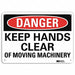 Danger Sign 7 in x 10 in Aluminum