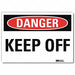Danger Sign 7 in x 10 in Rflct Sheeting
