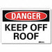 Danger Sign 10 in x 14 in Rflct Sheeting