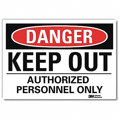Danger Sign 5inx7in Reflective Sheeting