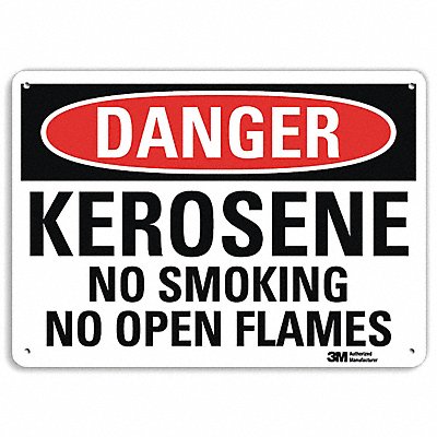Danger Sign 10 in x 14 in Aluminum