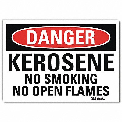 Danger Sign 7 in x 10 in Rflct Sheeting
