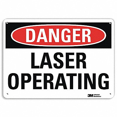 Danger Sign 10 in x 14 in Aluminum