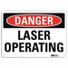 Danger Sign 10 in x 14 in Aluminum