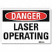 Danger Sign 5 in x 7 in Rflct Sheeting