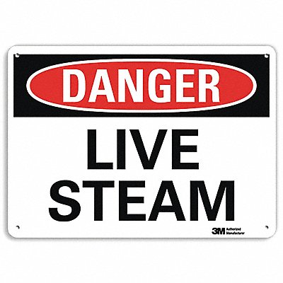 Danger Sign 10 inx14 in Aluminum