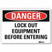 Danger Sign 7inx10in Reflective Sheeting