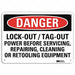 Danger Sign 10 inx14 in Aluminum