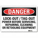 Danger Sign 7inx10in Reflective Sheeting
