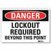 Danger Sign 5inx7in Reflective Sheeting